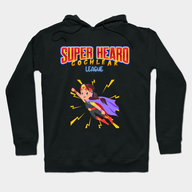 Super Hearo, Cochlear League | Cochlear Implant | Deaf Hoodie by RusticWildflowers